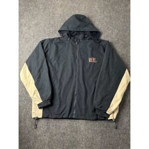 Mens San Francisco Golden Gate Bridge Fleece Lined Jacket Black, Size XXL